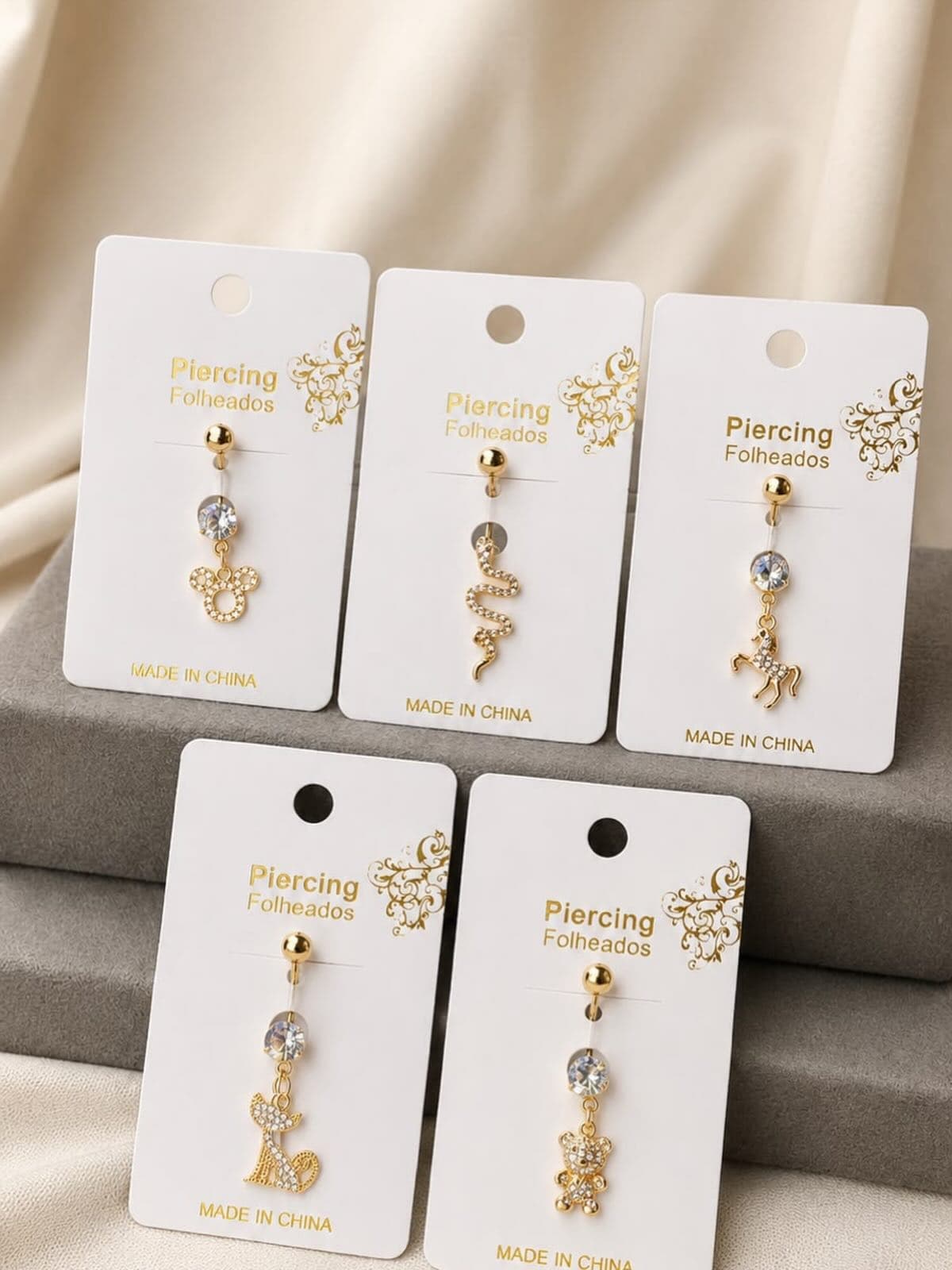 Piercings com pingentes — unidade — foto 1